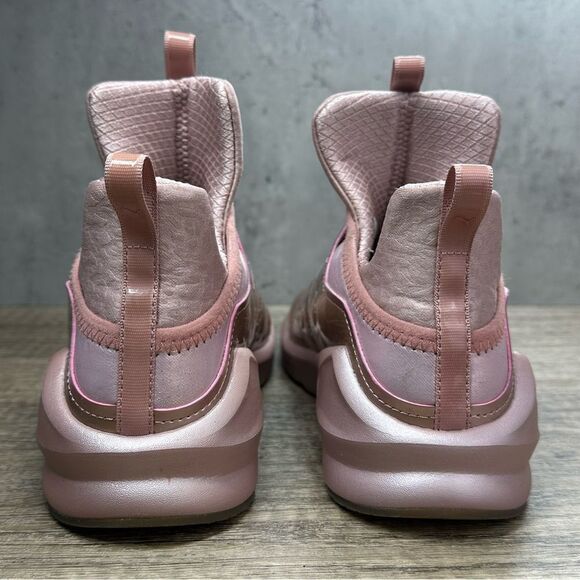 Puma Fierce Metallic Rose High-Top Sneakers Size 7.5 - Picture 4 of 8